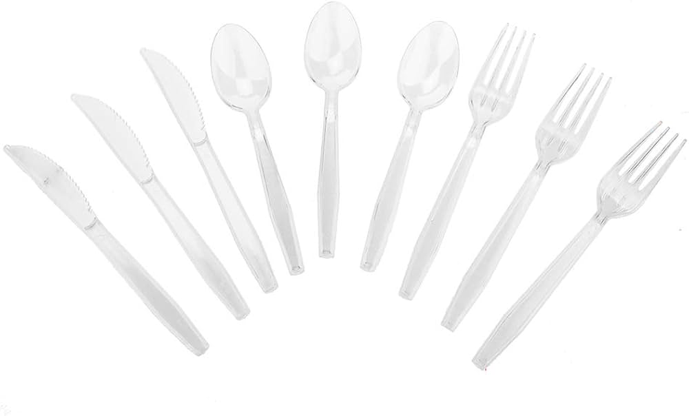 24 PIECE CLEAR CUTLERY