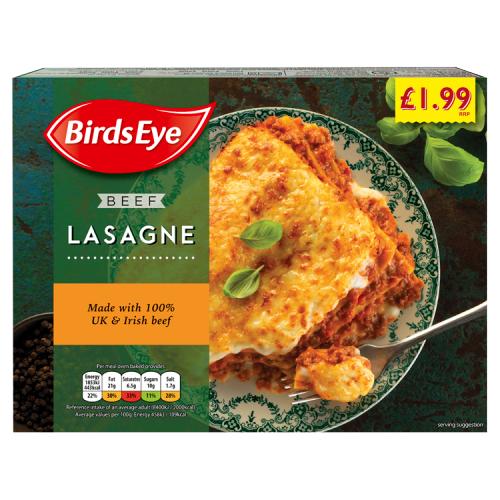 B/E BEEF LASAGNE £1.99
