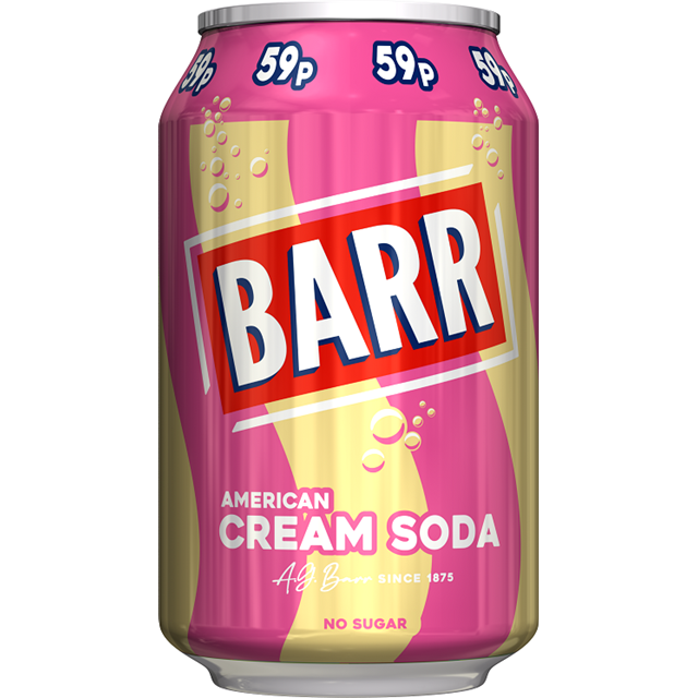 Barr Cream Soda 59p 2/£1