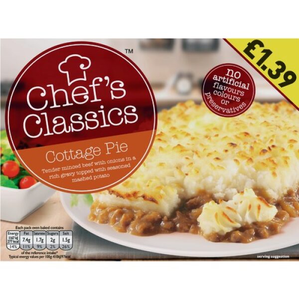 CHEFS COTTAGE PIE £1.39