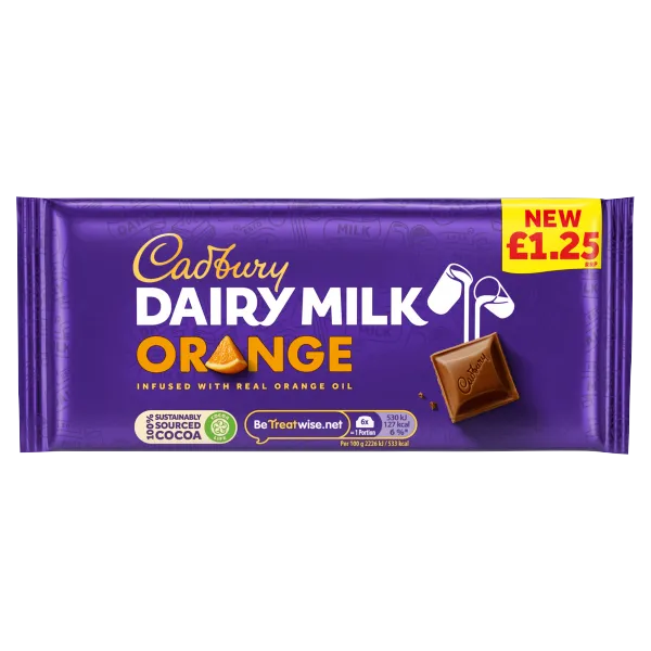 Cadbury Dairy Milk OrangeÂ£1.25
