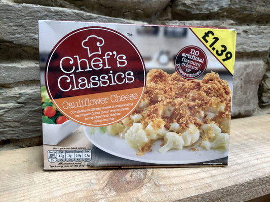 CHEF'S CLASSICS CAULIFLOWER CHEESE Â£1.39