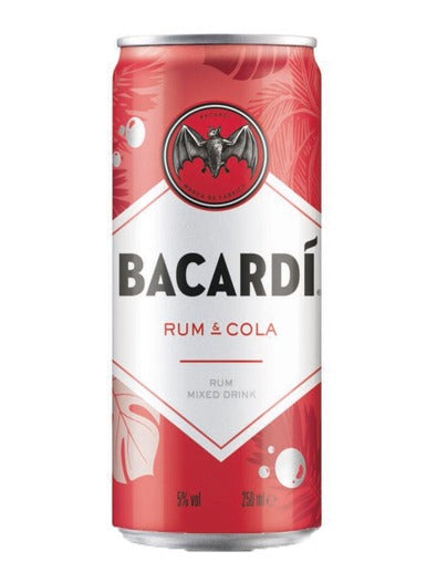 Bacardi & Cola Can 5%