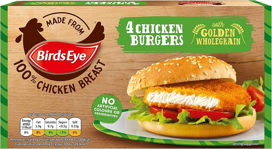 B/EYE 4 CHICKEN BURGERS