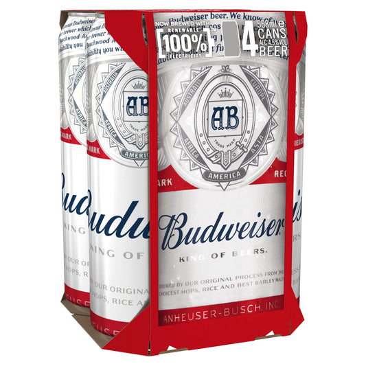 Budweiser Â£5.49 4 Pack 440ml C