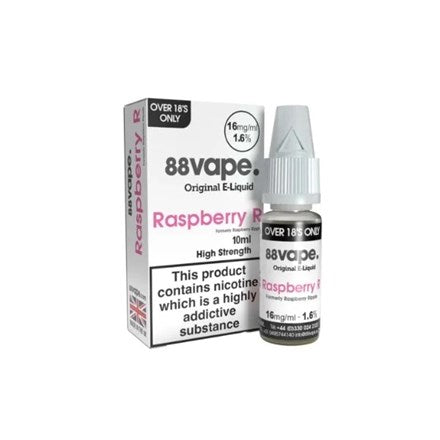 88 VAPE RASPBERRY RIPPLE E LIQUID 16MG (EUTPD)