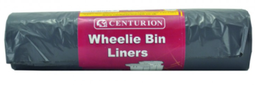 26 x 45 x 58 105 Gauge 240 litre Wheelie Bin Liners (Pack of 6)